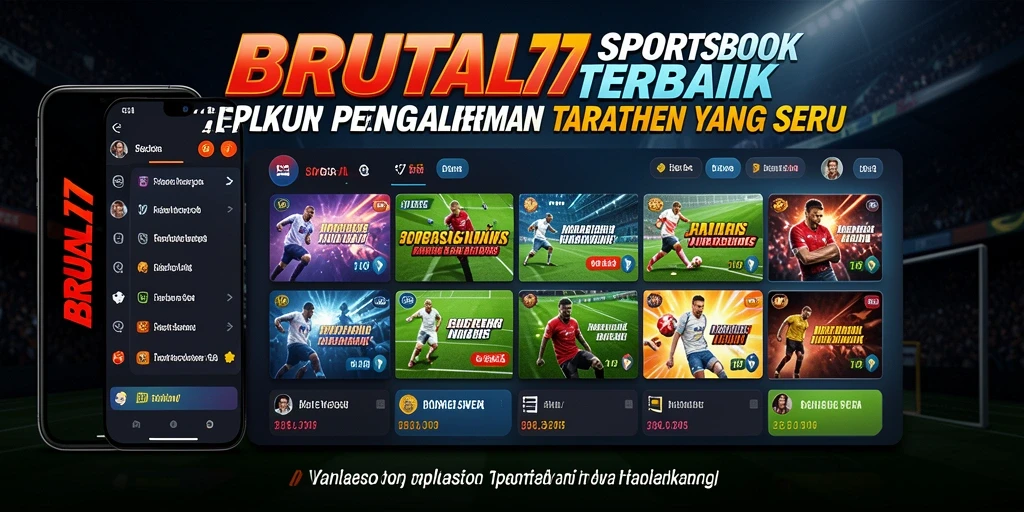 Tampilan gameplay Sportsbook yang menarik di BRUTAL77.