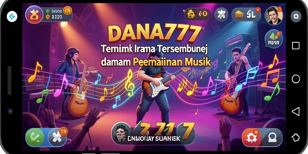 Tangkapan layar DANA777 menampilkan gameplay seru dengan berbagai pilihan lagu.