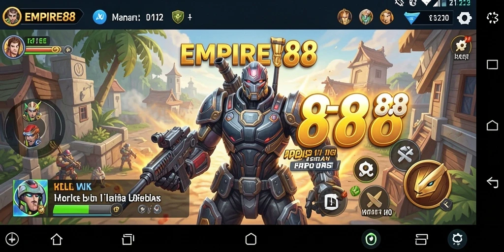Tampilan aplikasi EMPIRE88 yang menarik dan mudah digunakan.