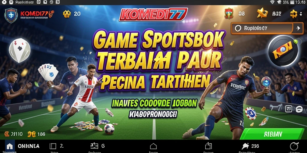 Tangkapan layar gameplay KOMEDI77 dengan taruhan olahraga yang seru.