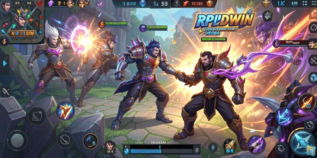 Gameplay intens dalam RPIDWIN dengan grafis yang menawan.