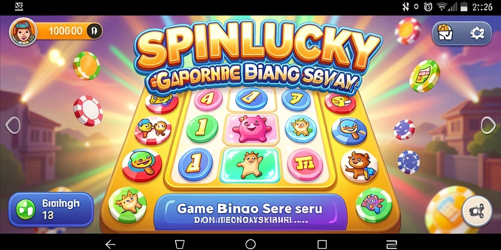 Tampilan gameplay SPINLUCKY yang seru dan interaktif.