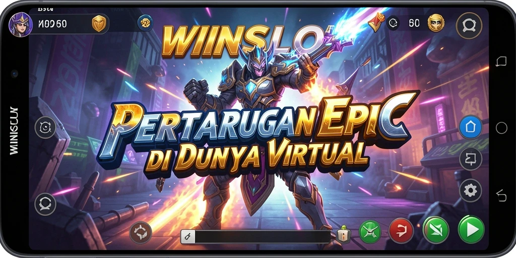 Tampilan mendebarkan pertarungan di WINSLOT dengan karakter yang beraksi.