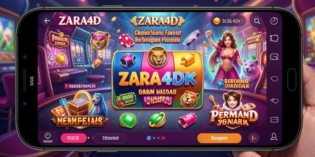 Tampilan gameplay menarik dalam aplikasi Kasino ZARA4D.